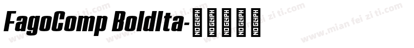 FagoComp BoldIta字体转换